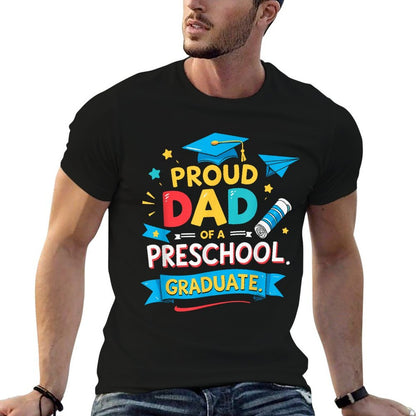 Proud Dad of A 2025 Preschool Pre-K Graduate Graduation  Soft T-Shirt