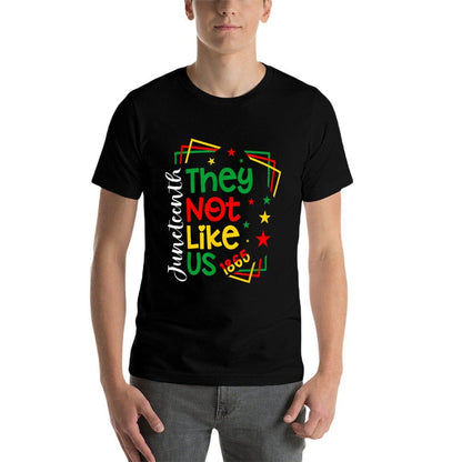 They Dont Like Us Juneteenth 1865 Pride  Slim-fit Cut T-Shirt