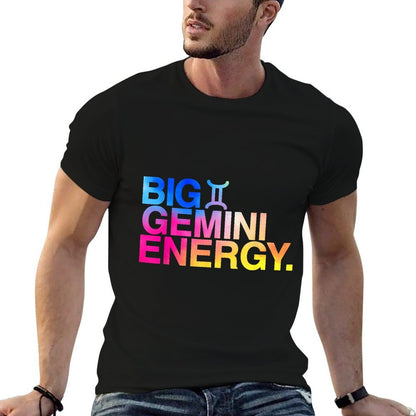 Big Gemini Energy Zodiac Sign Astrology Birthday  Breathable T-Shirt