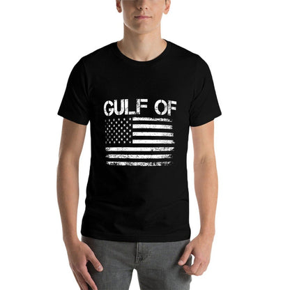 Womens Gulf of United States of America Funny Land Politics Quote  Heathered Texture T-Shirt