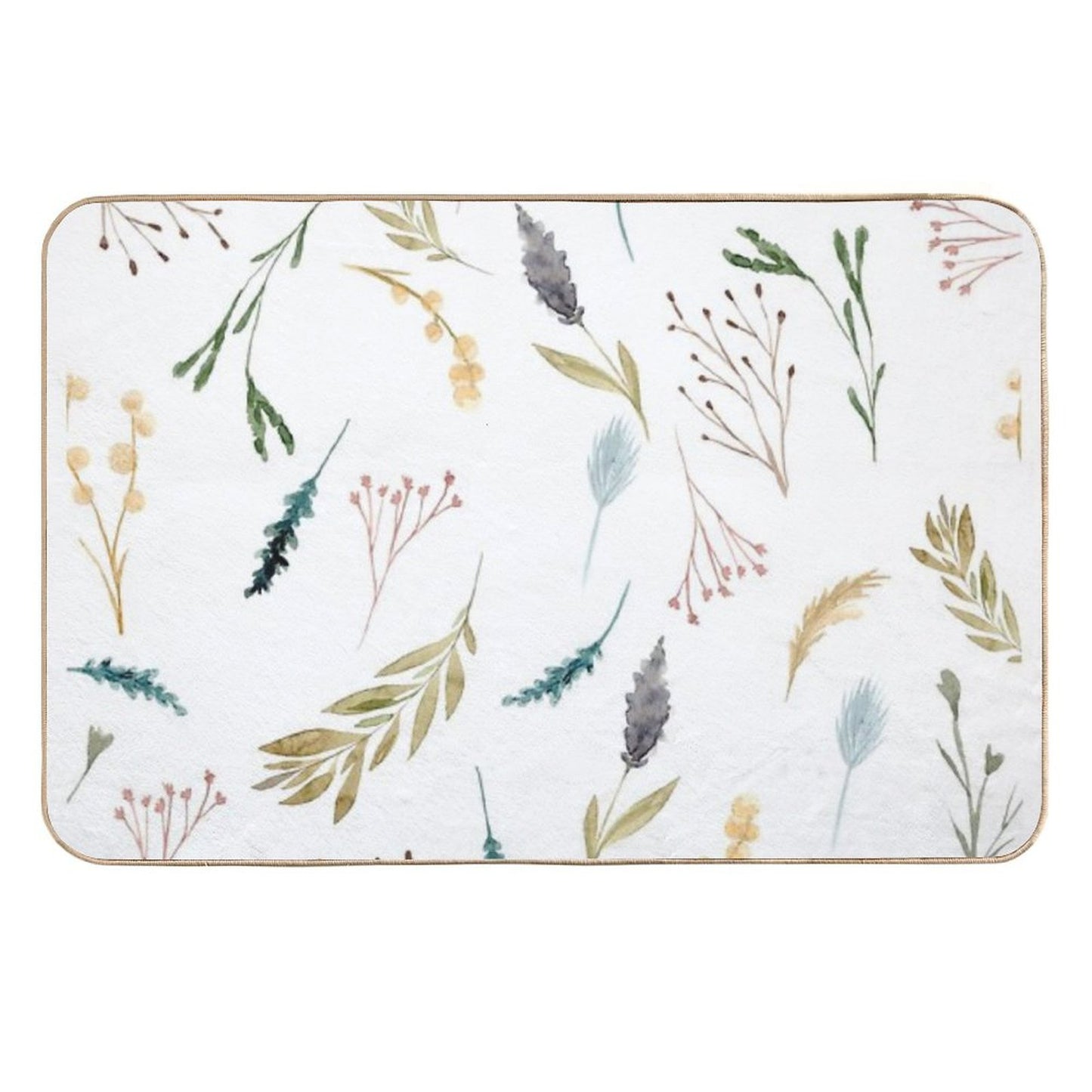 Aesthetic Flowers  Slip-Resistant Bath Mat