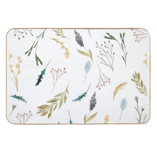 Aesthetic Flowers  Slip-Resistant Bath Mat