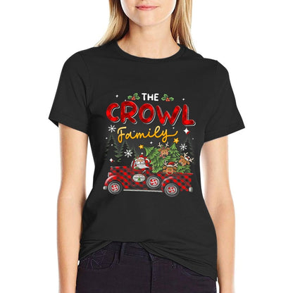 The Crowl Family Christmas Matching Pajamas Group Gift  Durable T-Shirt