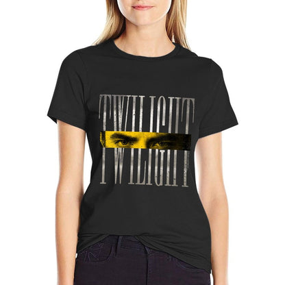 Womens Twilight Saga Edward's Eyes with Retro Logo Movie  Vintage-inspired T-Shirt