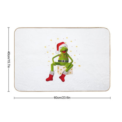 Kermit Muppet Show-Christmas  Toxin-Free Bath Mat