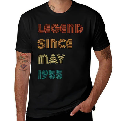 Legend Since May 1955 Retro 70th Birthday  Slim-fit Cut T-Shirt