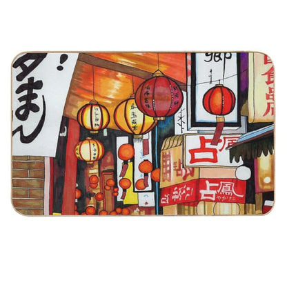 Street Lanterns  Repositionable Bath Mat