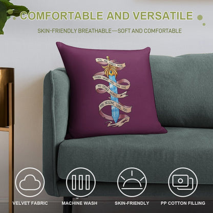 You Deserve Love Too Soft Hidden Zipper Throw Pillow