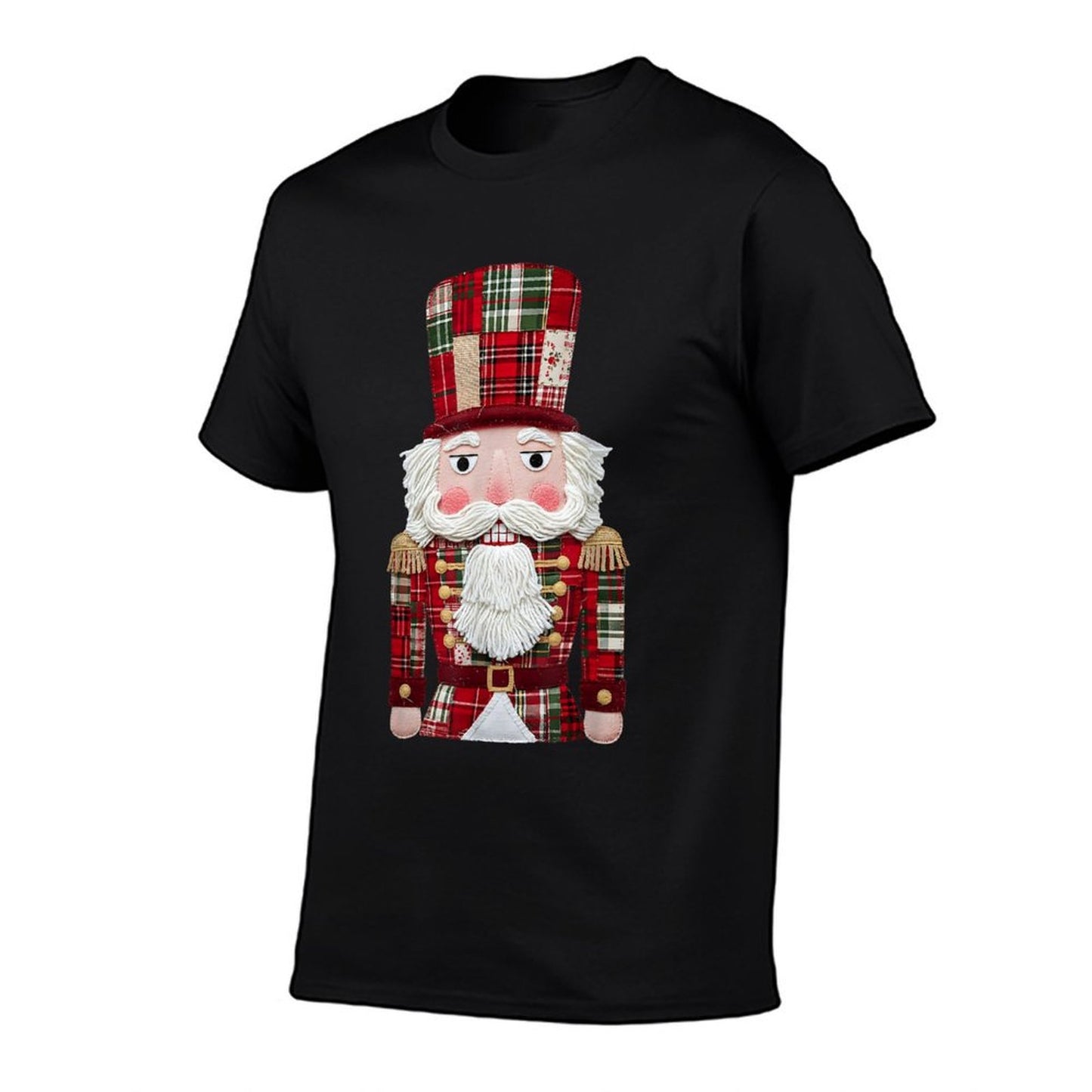 Nutcracker Patchwork Merry Christmas Men Women Kid Xmas  Classic T-Shirt