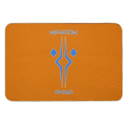 Ahsoka Tano Aurabesh Blue Durable Bath Mat