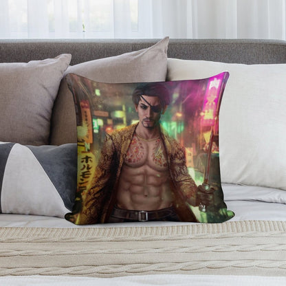 Majima Goro Soft Durable Construction Throw Pillow