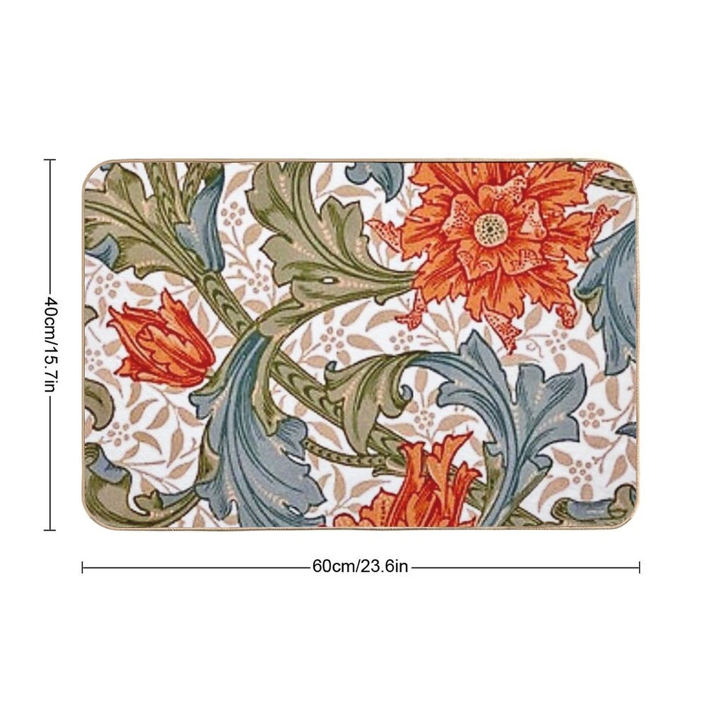 William Morris Single Stem  Rapid-Drying Bath Mat
