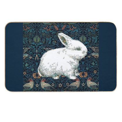 A Rabbit in Morris's Garden  Easy To Clean Bath Mat