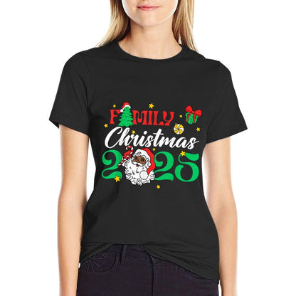 Melanin Family Christmas African American Xmas African Santa  Stretchy T-Shirt