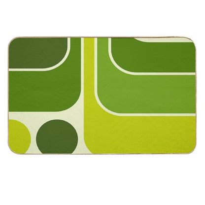 Retro Geometric Design 631  Anti-Trip Bath Mat