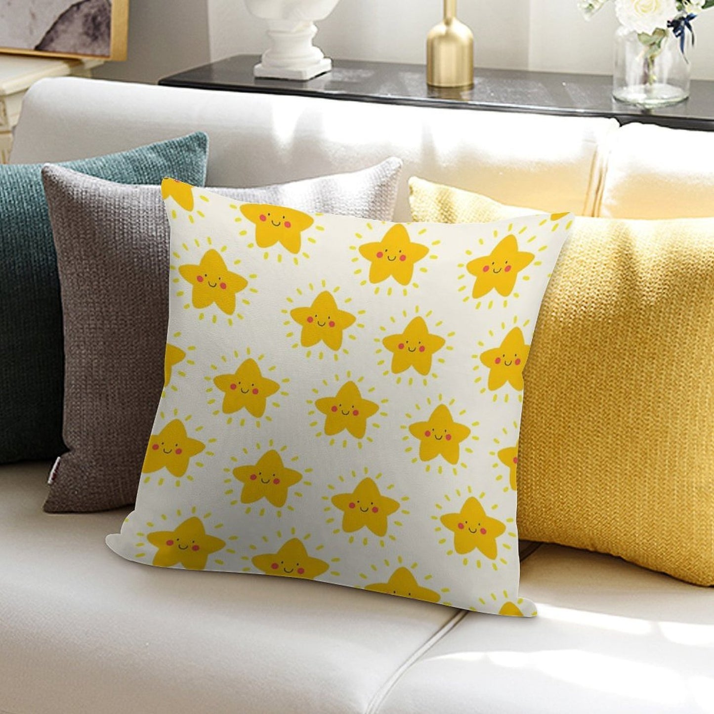 Stars Soft Ultra-Soft Texture Throw Pillow