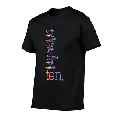 Ten Crossed Out 10th Birthday Design 10-Year-Old  Relaxed-fit T-Shirt