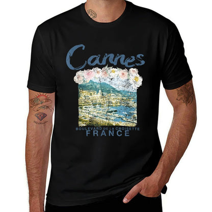 FRANCE Cannes French Riviera Vintage Travel T Affordable Price T-Shirt