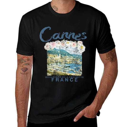 FRANCE Cannes French Riviera Vintage Travel T Affordable Price T-Shirt