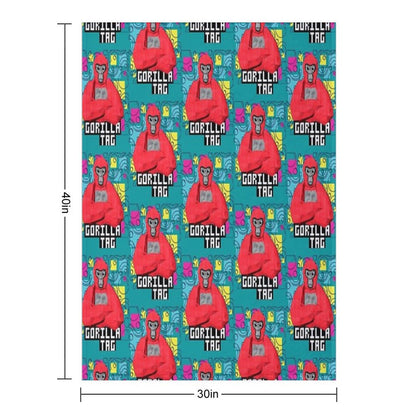 Gorilla Tag Cools Red 4 Compact Throw Blanket