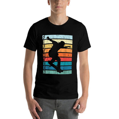 15 Year Old Skater Skateboarding 15th Birthday Party  Easy-care T-Shirt