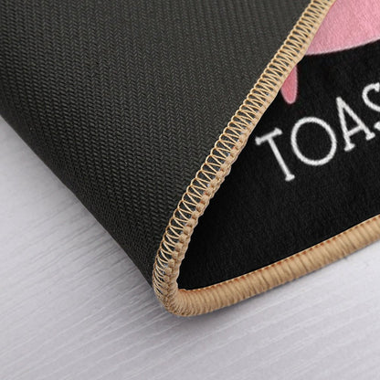 Live Laugh Toaster Bath  Non-Slip Bath Mat