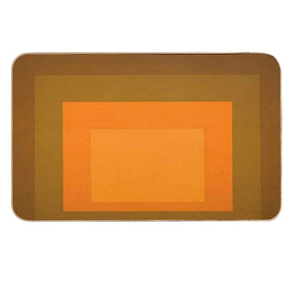 Josef Albers Homage to The Square Autumn Climax  Slip-Resistant Bath Mat