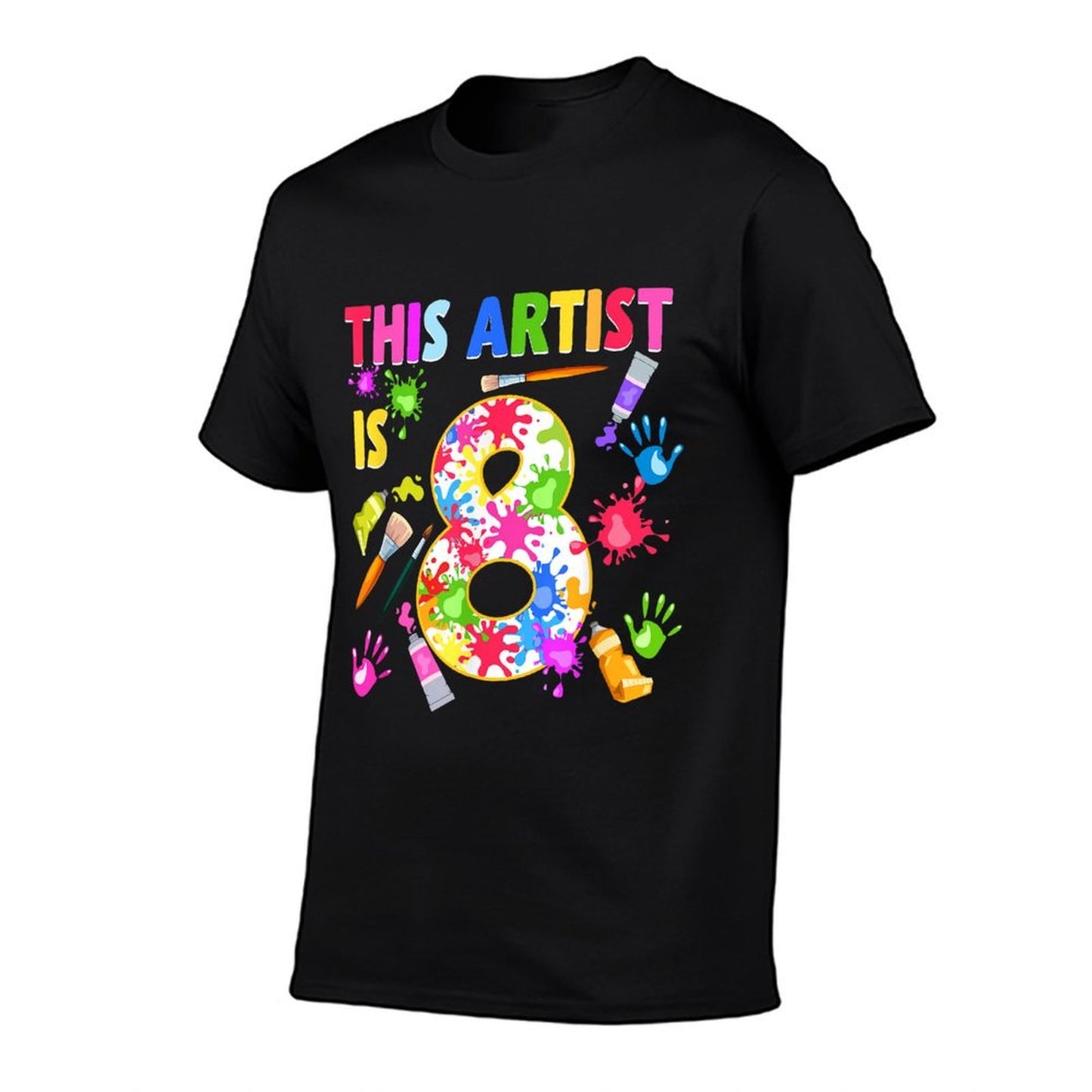 This Artist Is 8 Year Old Birthday 8th Painting Art Party  Quick-drying T-Shirt