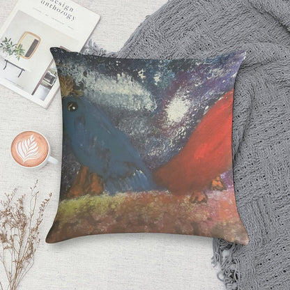 Cosmic Companions Soft Washable Throw Pillow