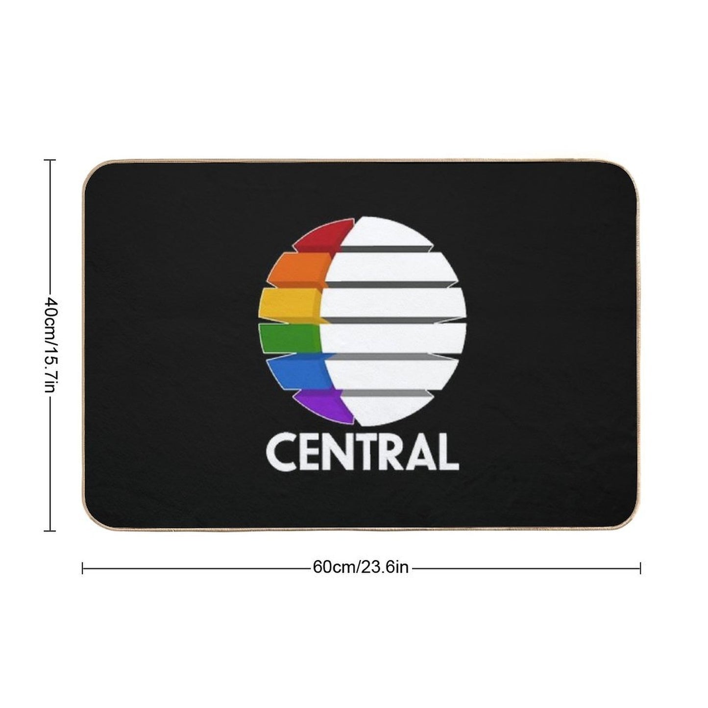 Central TV 1  Slip-Resistant Bath Mat