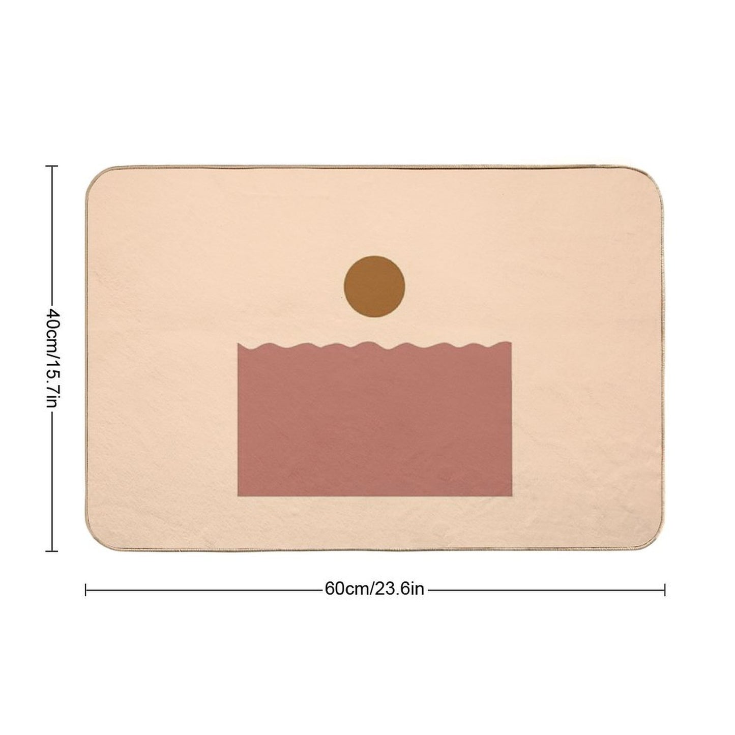 Bohemian Ocean  Pet-Safe Bath Mat