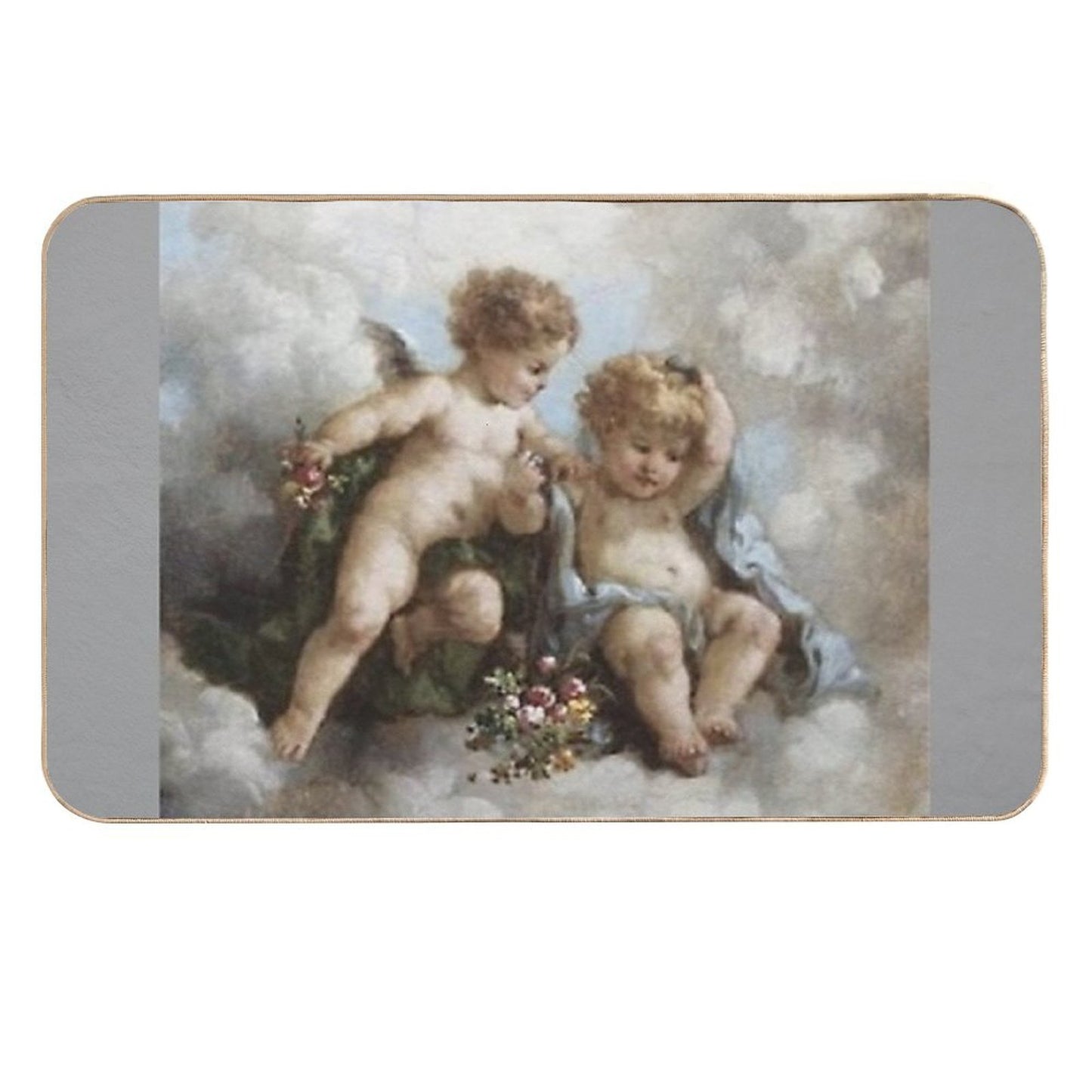 Angel Cherub Renaissance Aesthetic  Rapid-Drying Bath Mat