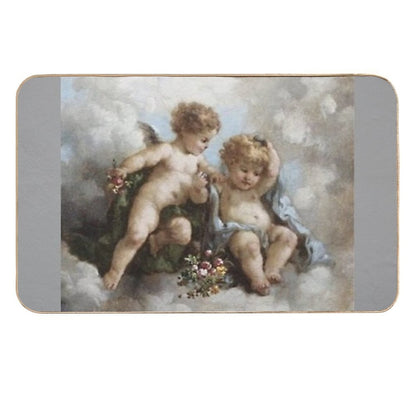 Angel Cherub Renaissance Aesthetic  Rapid-Drying Bath Mat