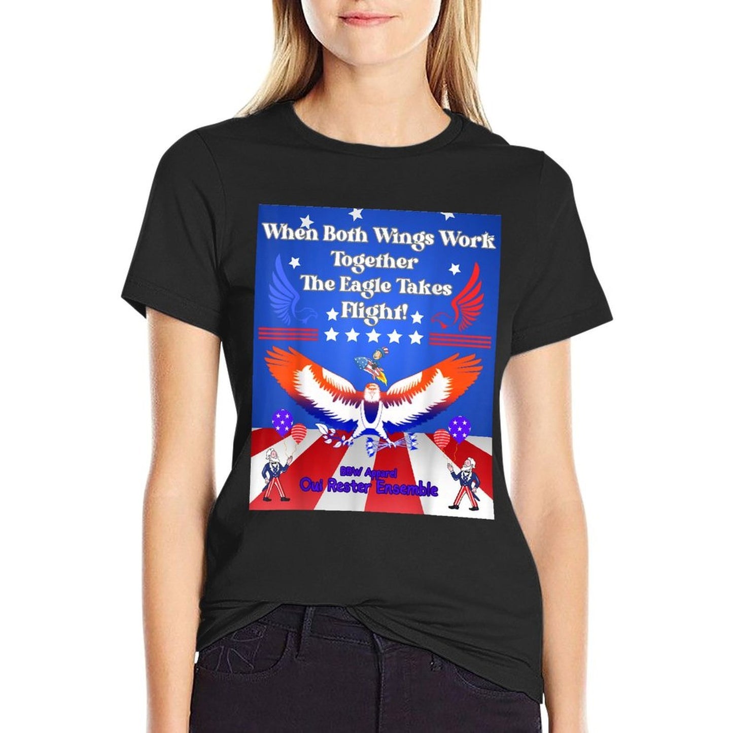 Best 4th of July, Liberal, Conservative, Right Left Wing  Vintage-inspired T-Shirt
