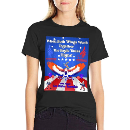Best 4th of July, Liberal, Conservative, Right Left Wing  Vintage-inspired T-Shirt