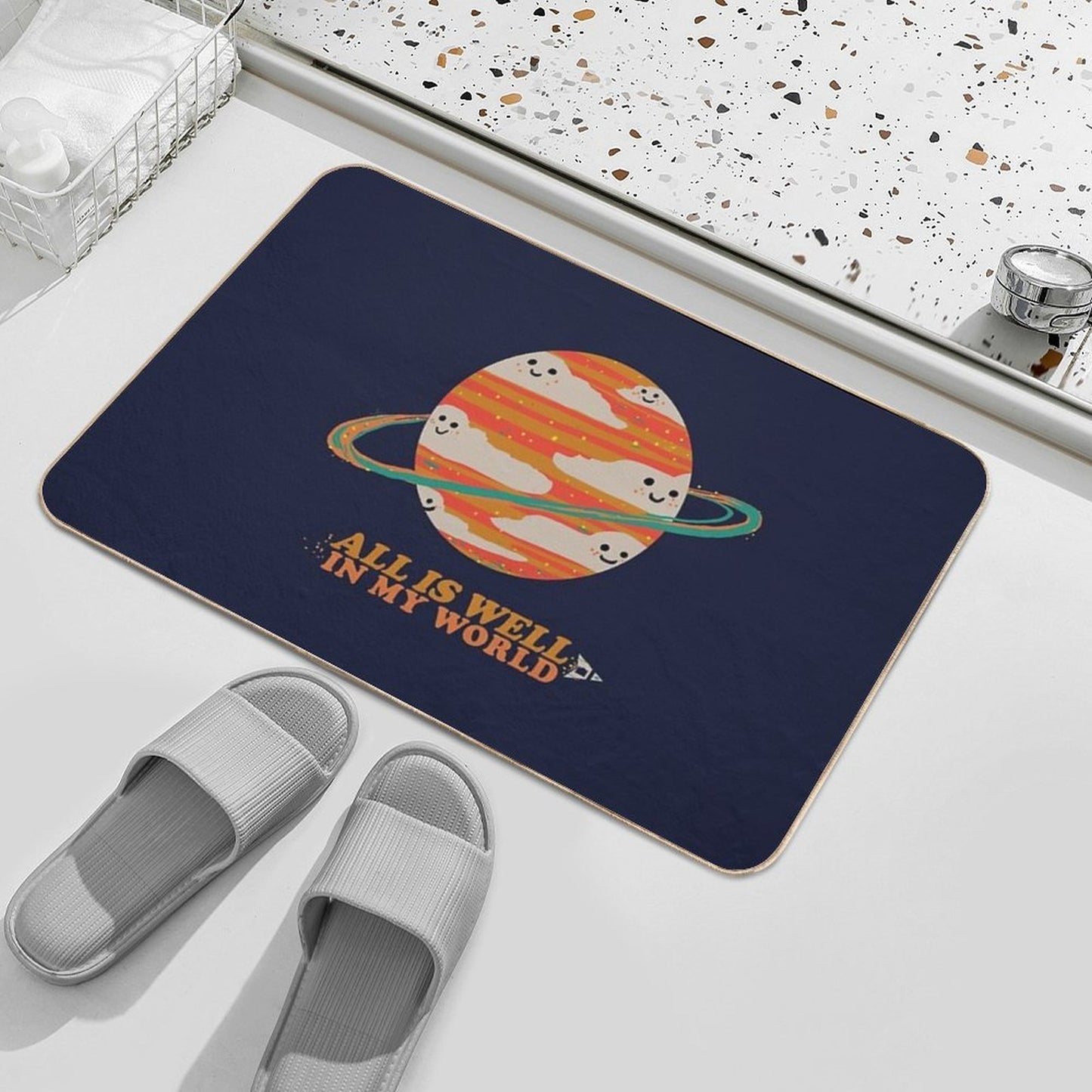 All Is Well in My World  Versatile Bath Mat
