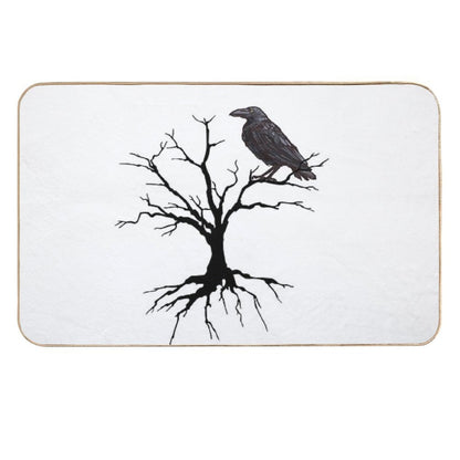 Good Omen, Bad Omen Raven  Multi-Purpose Bath Mat