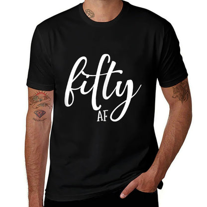 50th Birthday Fifty AF  Slim-fit Cut T-Shirt