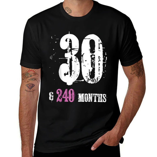 50 Year Old 1972 50th Birthday Gift 30 Years 240 Months  Eco-friendly Material T-Shirt