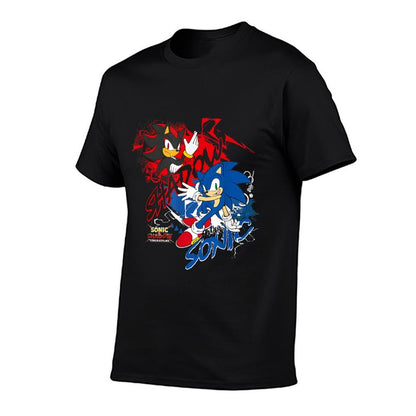 Sonic The Hedgehog Sonic X Shadow Generations Shadow & Sonic  Relaxed-fit T-Shirt