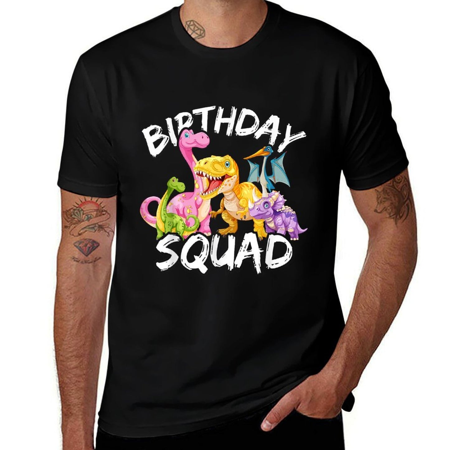 Birthday Squad Dino Kids Birthday Boy Dinosaur Lover Party  Odor-resistant T-Shirt