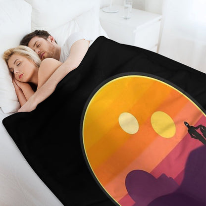 Tatooine Sunset Sustainable Throw Blanket
