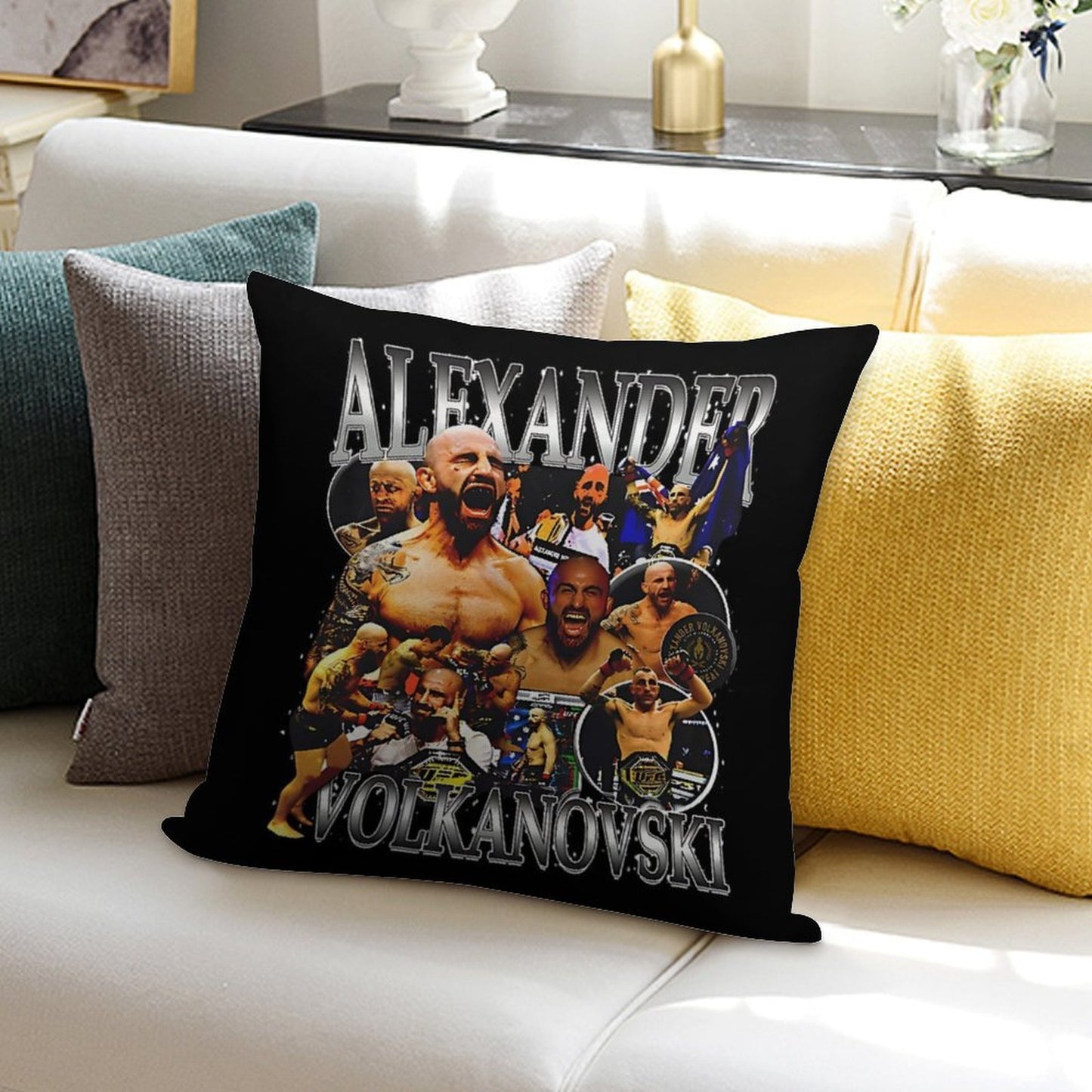 Alexander Volkanovski The Great Vintage Soft Luxury Feel Throw Pillow