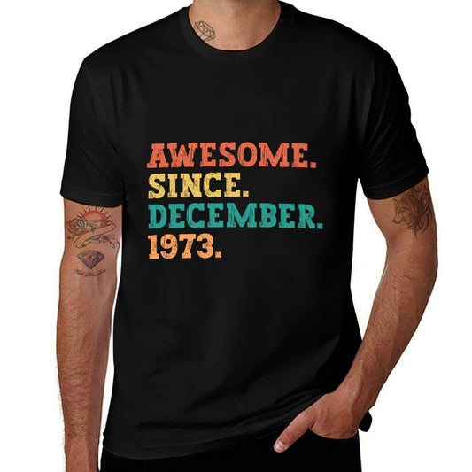 50 Years Old Awesome Since December 1973 50th Birthday Premium  Vintage-inspired T-Shirt