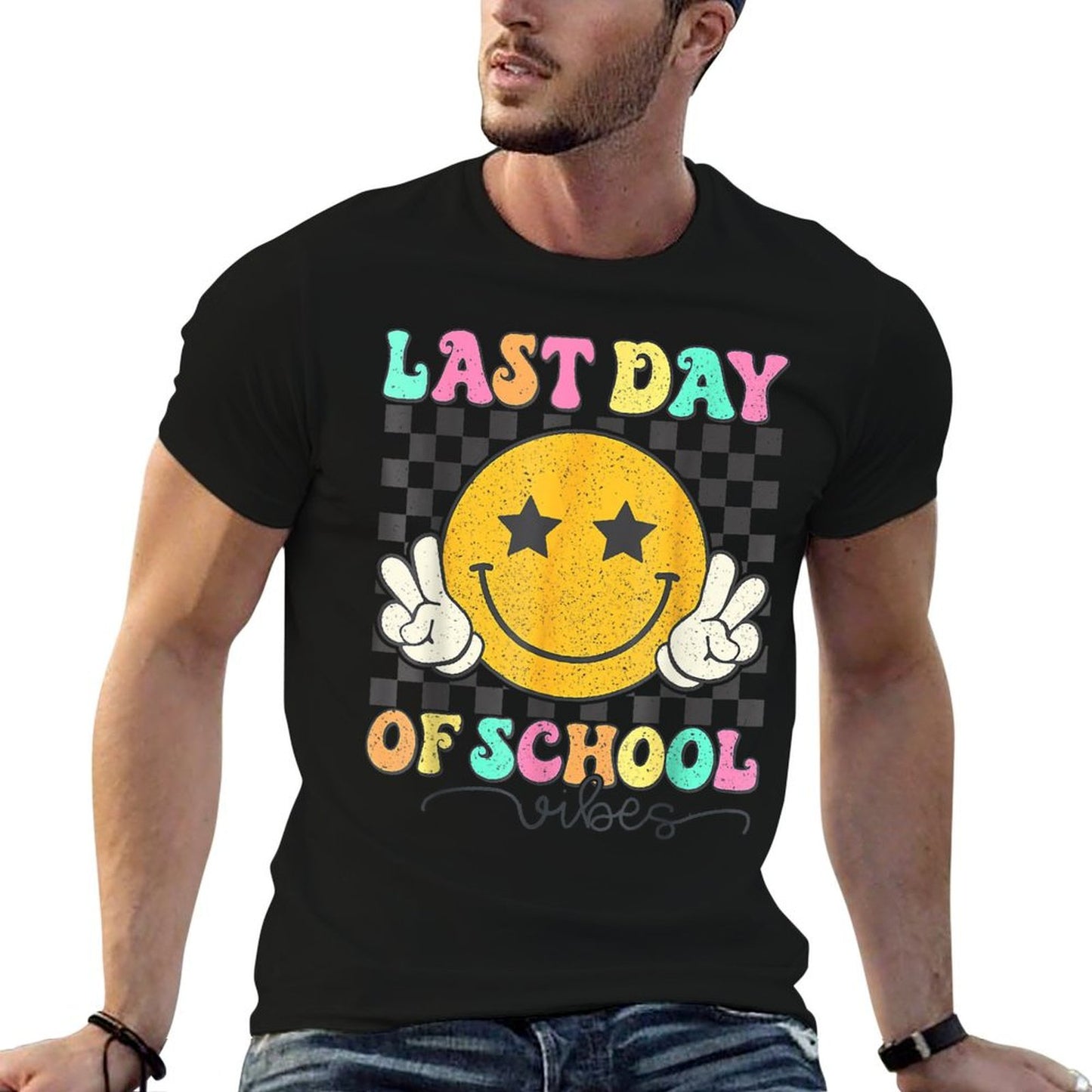 Last Day Of School Vibes Cute End Of School Kids Girls Moisture-wicking T-Shirt