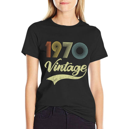 Retro 1970 50th Birthday Gift Classic 50 Years Old Vintage  Polyester Blend T-Shirt