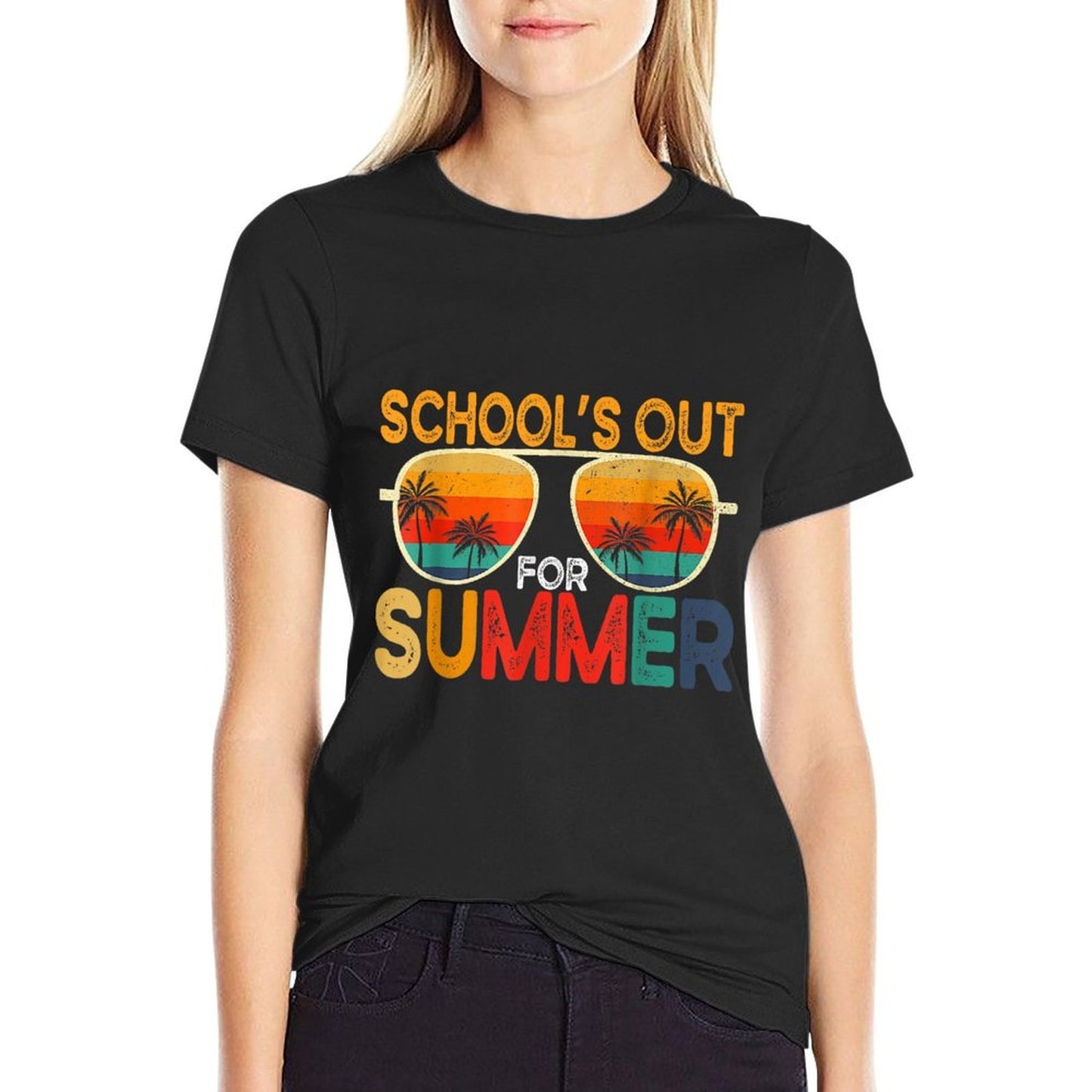 Retro Schools Out For Summer Last Day Of School Teacher Boy  Versatile T-Shirt