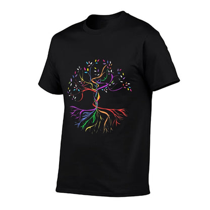 Tree Life Rainbow LGBT Cool Gay Pride Ally  Graphic-printed T-Shirt