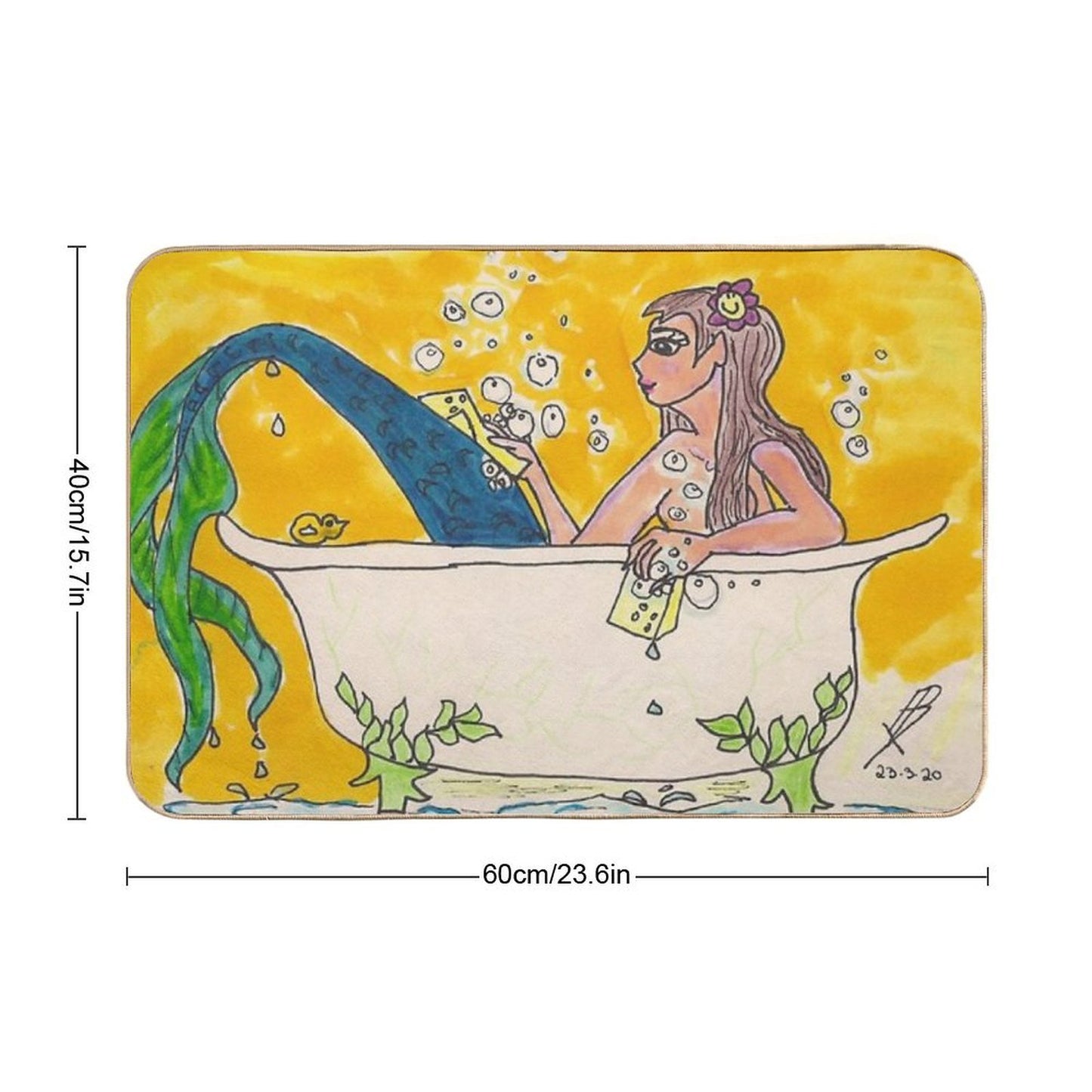 Bathing Beauty  High-Traffic Bath Mat