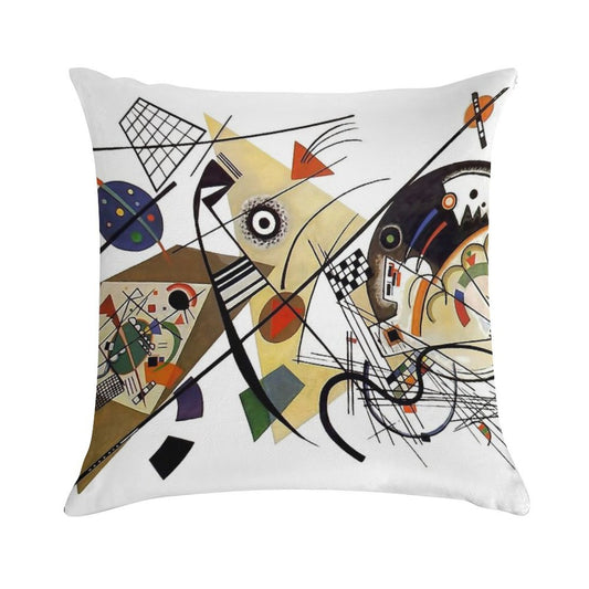 Kandinsky Traverse Line, 1923 Soft Multiple Sizes Throw Pillow